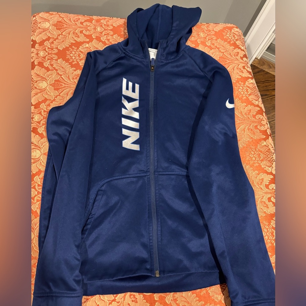 Nike Kids Navy Blue Hoodie Jacket